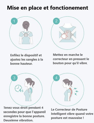 ErgoVibe Pro - Correcteur de Posture Intelligent avec Vibration