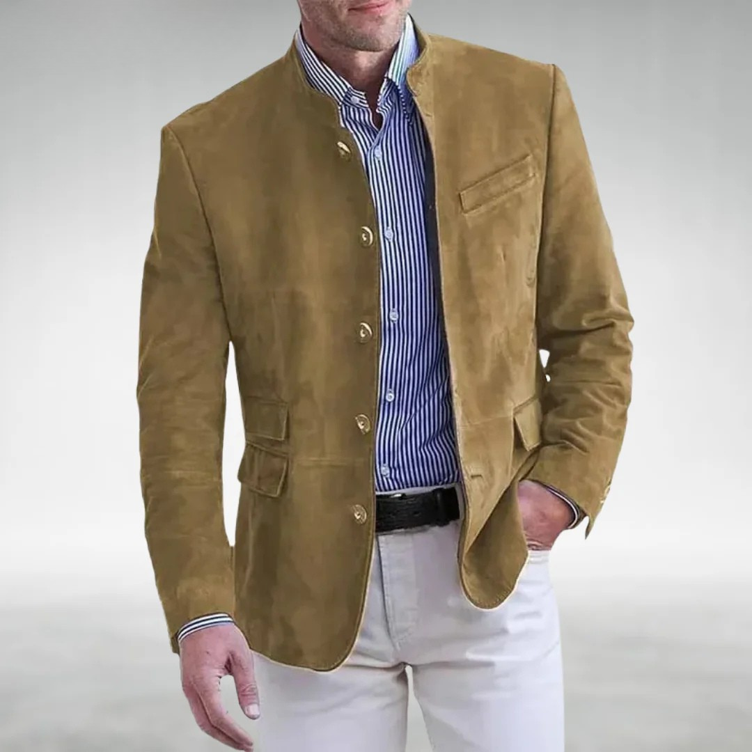 Carvallo™ | Veste en cuir suédé