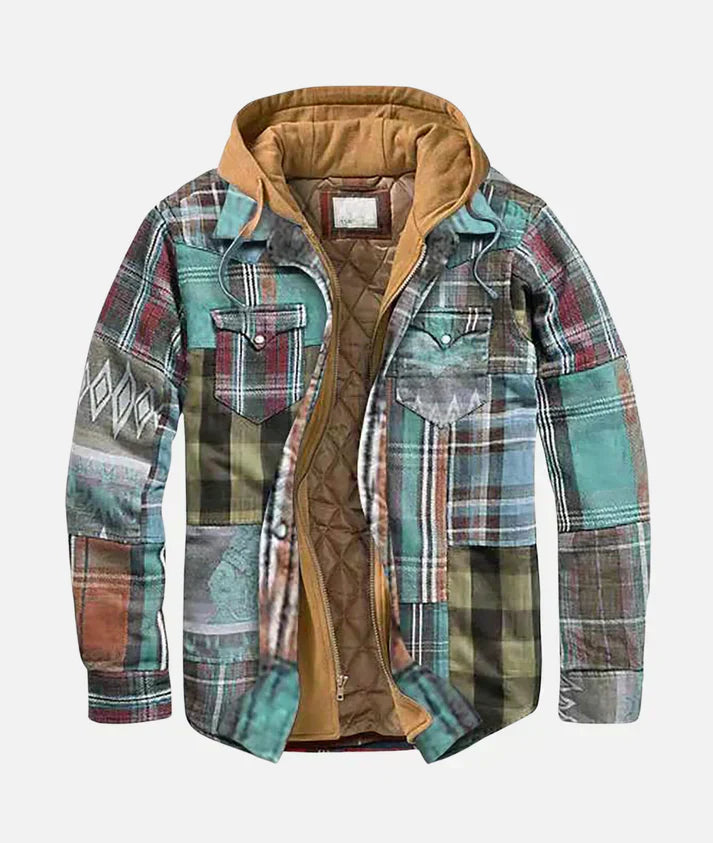 Lorenti™ | Veste à carreaux patchwork