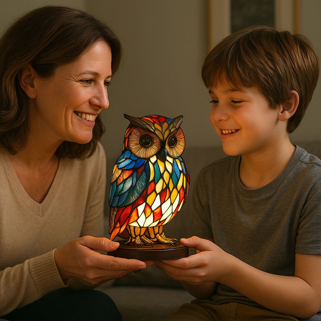 LumiHibou™ – La lampe qui éclaire vos nuits avec sagesse et douceur
