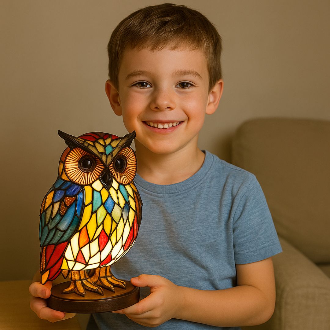 LumiHibou™ – La lampe qui éclaire vos nuits avec sagesse et douceur