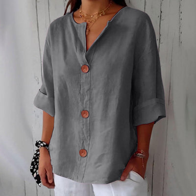Ella™ | Chemise Décontractée en Lin