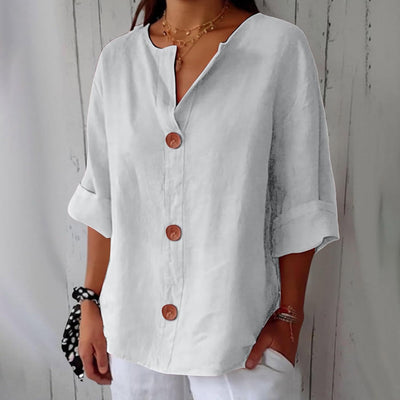 Ella™ | Chemise Décontractée en Lin