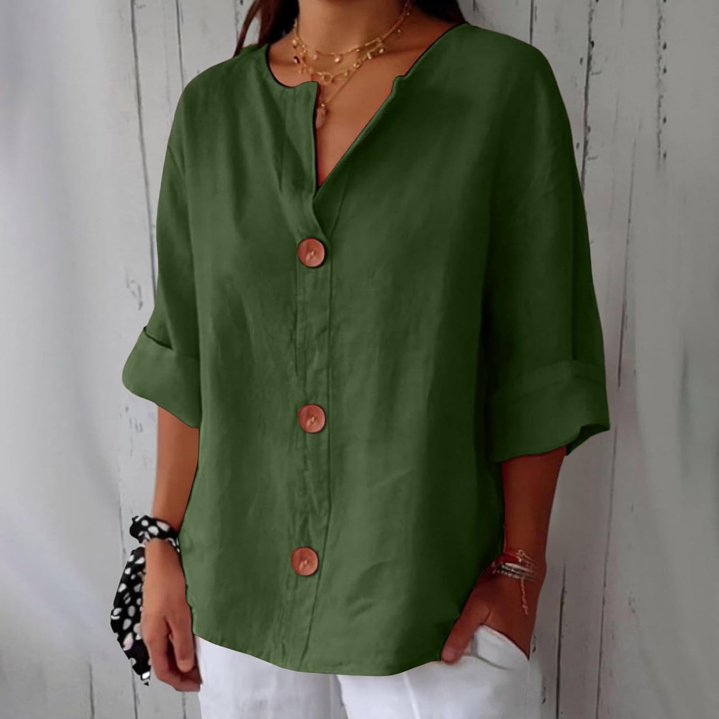 Ella™ | Chemise Décontractée en Lin