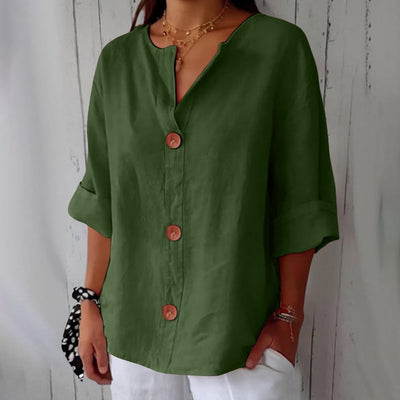 Ella™ | Chemise Décontractée en Lin