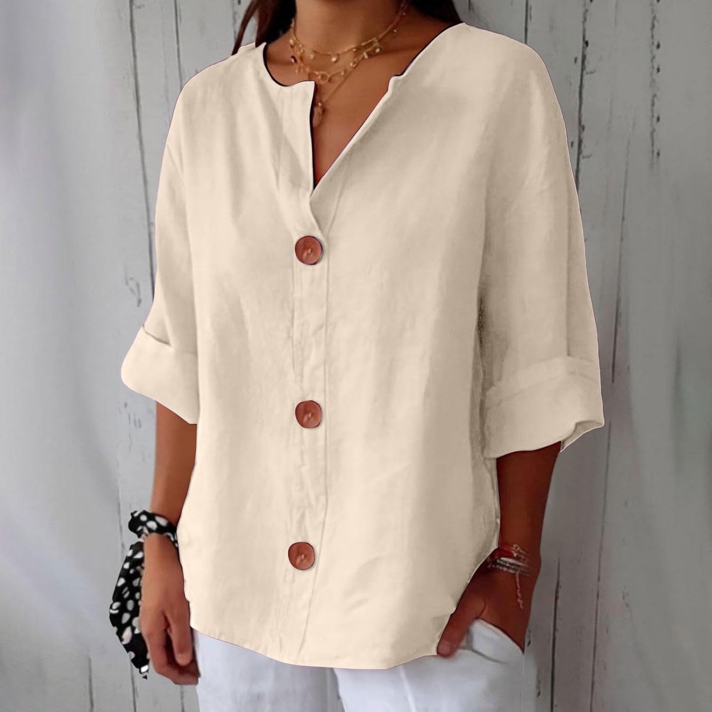 Ella™ | Chemise Décontractée en Lin