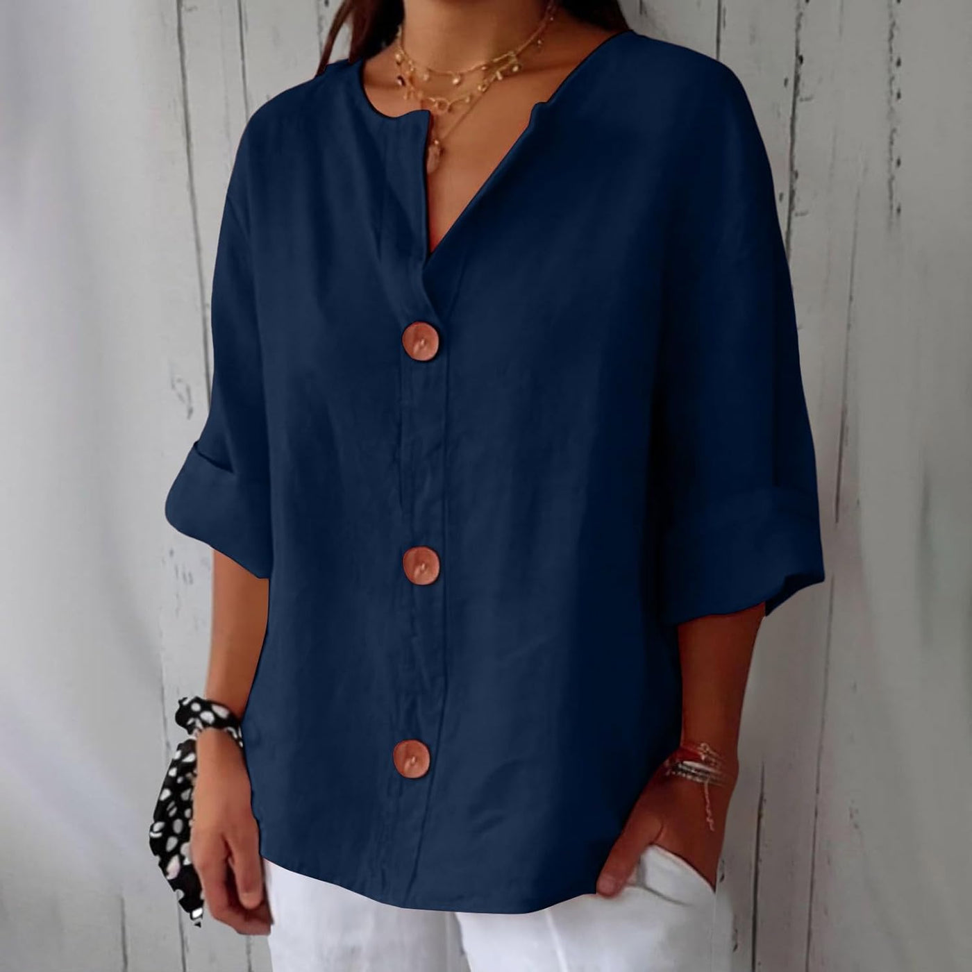 Ella™ | Chemise Décontractée en Lin