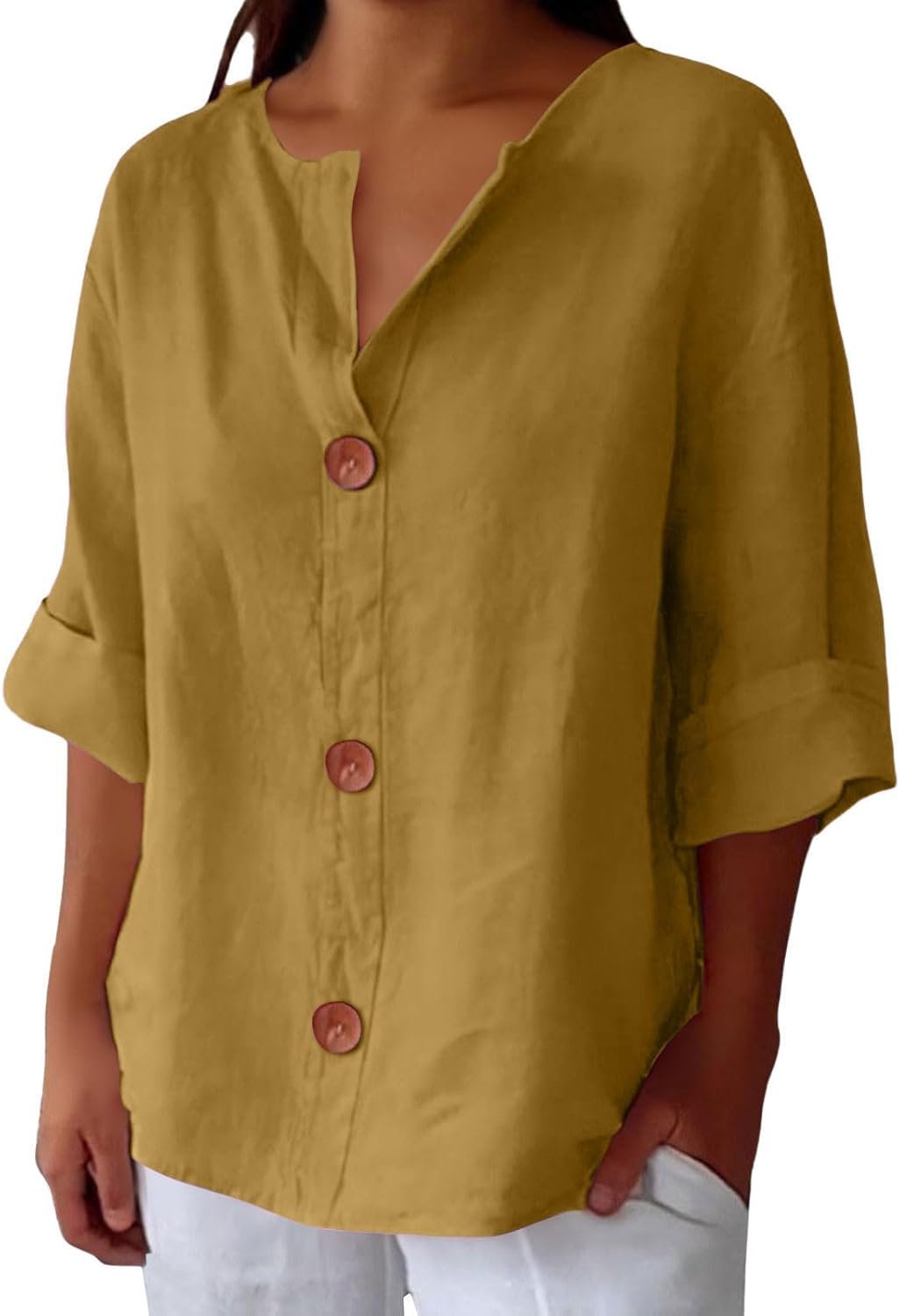 Ella™ | Chemise Décontractée en Lin