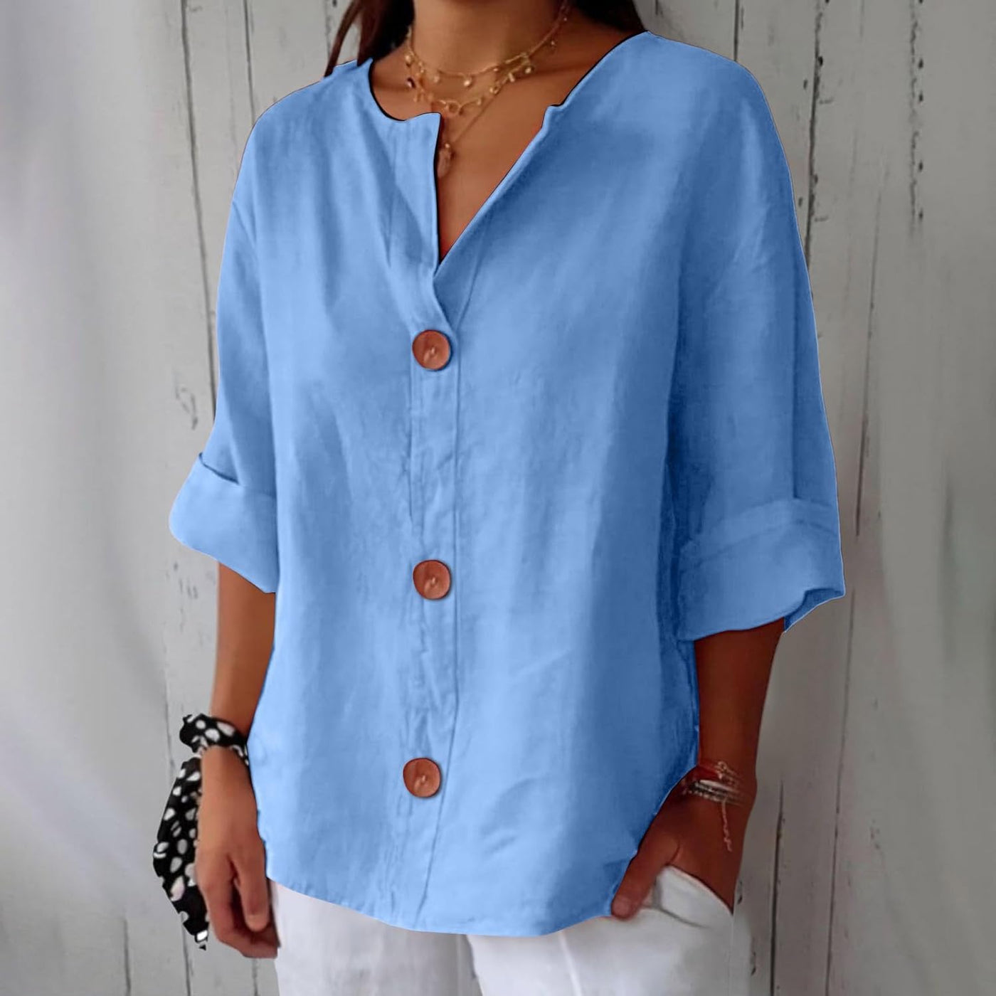 Ella™ | Chemise Décontractée en Lin