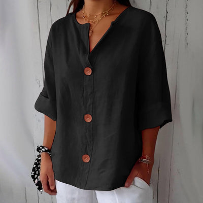 Ella™ | Chemise Décontractée en Lin