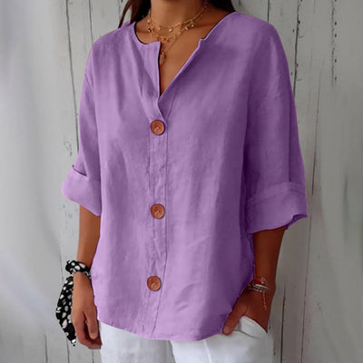 Ella™ | Chemise Décontractée en Lin