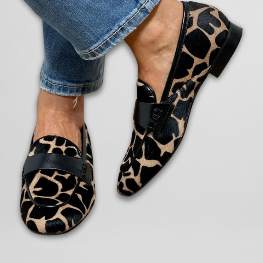 Ludovica™ – Mocassins à Imprimé Animalier