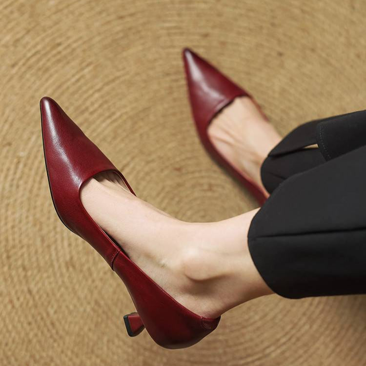 Donatella™ | Décolleté en Cuir Véritable