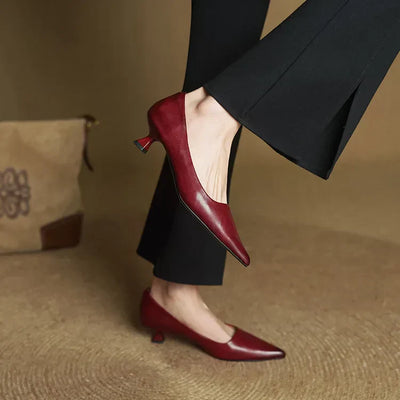 Donatella™ | Décolleté en Cuir Véritable