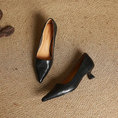 Donatella™ | Décolleté en Cuir Véritable