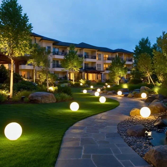 Spheralux™ – Lampe d’ambiance solaire pour jardin & terrasse