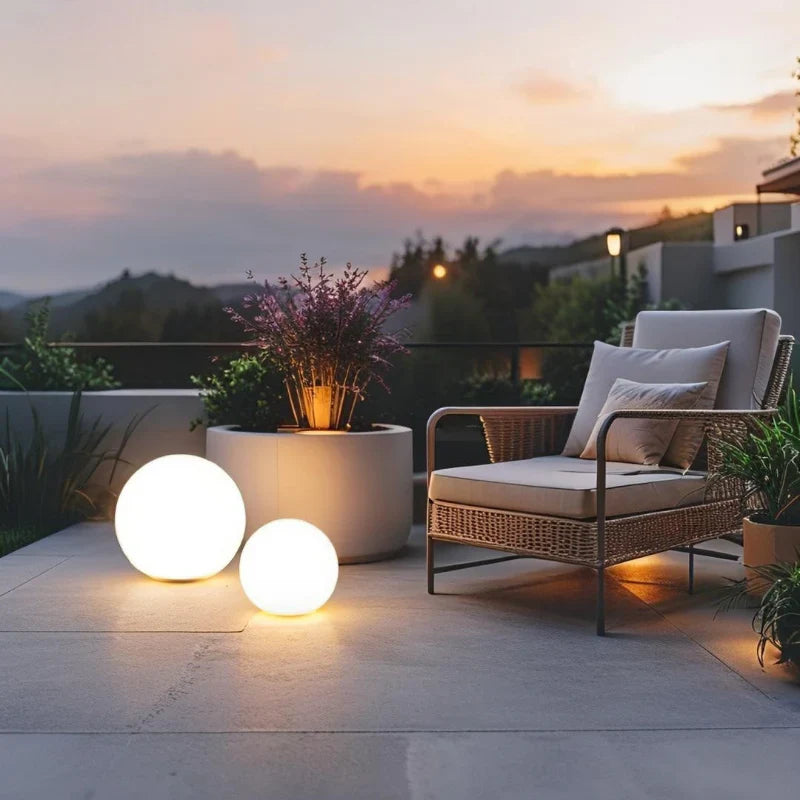 Spheralux™ – Lampe d’ambiance solaire pour jardin & terrasse