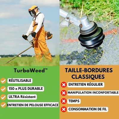 TurboWeed™ – Le coupe-herbe indestructible