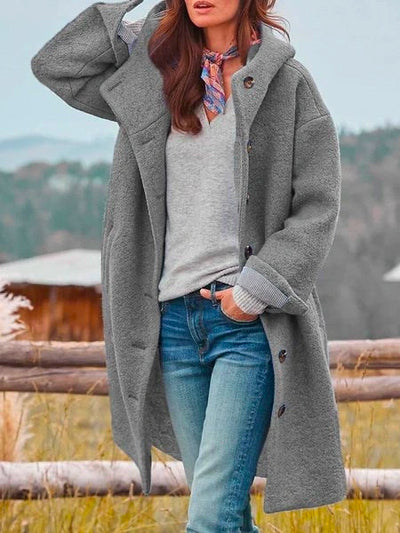 Alizée™ | Veste élégante avec boutons et capuche