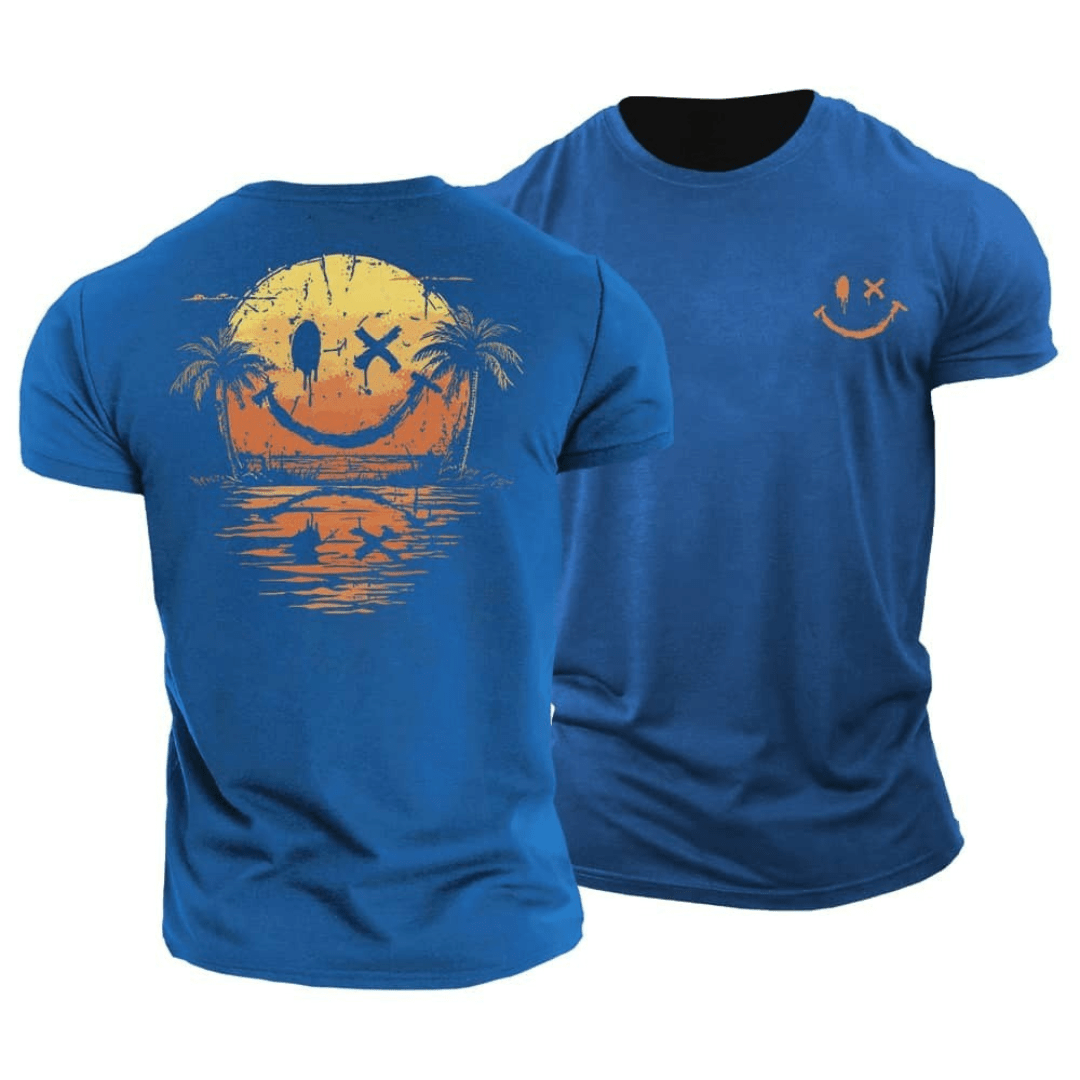 SunnyWave™ | T-shirt estival Smiley Mer