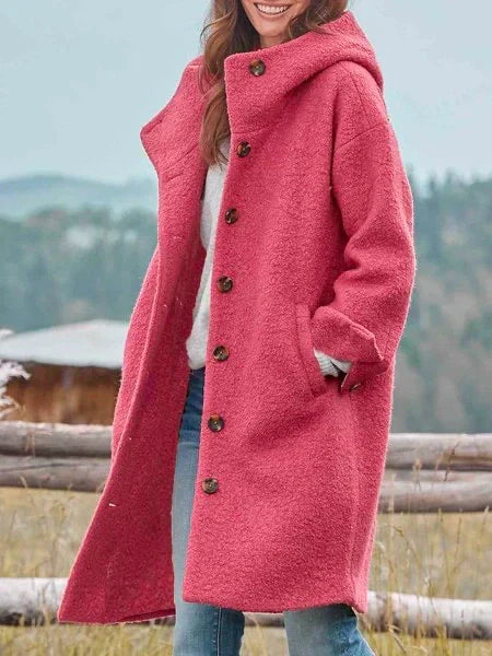 Alizée™ | Veste élégante avec boutons et capuche