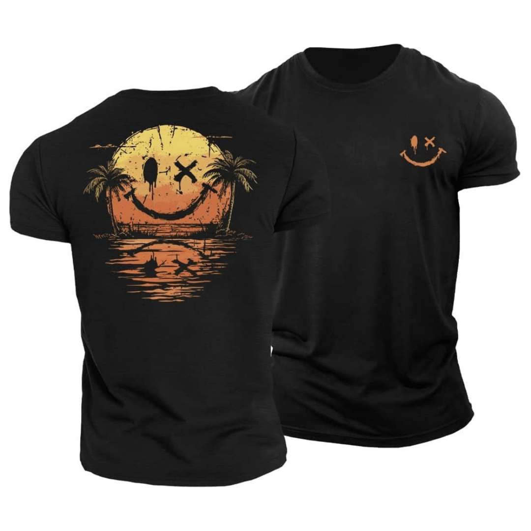 SunnyWave™ | T-shirt estival Smiley Mer